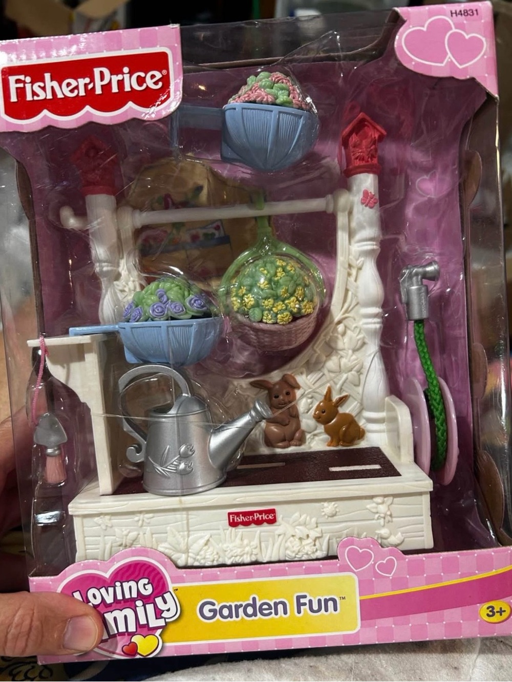 Fisher-Price Loving Family Garden Playset - Pink, White, Blue, Green